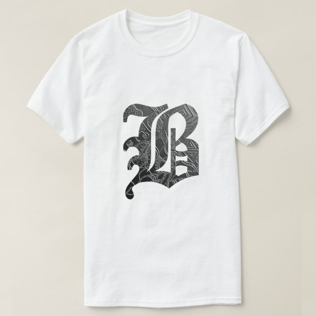 Gothic black letter ‘B’ T-Shirt (Design Front)