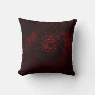 Gothic Black Magic Seals Cushion