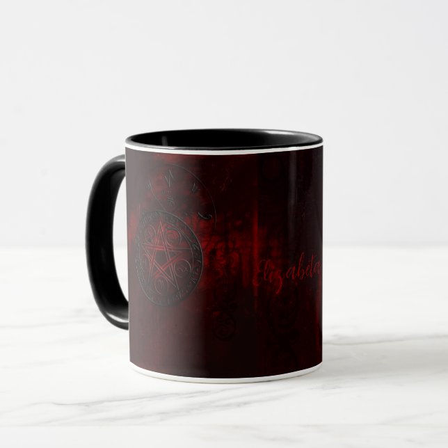 Gothic Black Magic Seals Mug (Front Left)