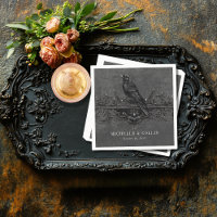 Gothic Black Raven & Black Roses Wedding