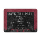 Gothic Black Raven & Black Roses Wine Wedding