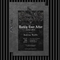 Gothic Black Raven & Roses Black Bridal Shower