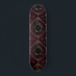 Gothic Black Rose Floral Monogram Initial Elegant Skateboard<br><div class="desc">This elegant skateboard featuring gothic rose pattern & custom monogram would make a wonderful gift for someone,  who loves gothic stuff! Easily add the desired initial by clicking on the "personalise this template" option.</div>