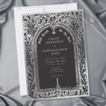 Gothic Black Silver Mediaeval Until Death Wedding