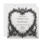 Gothic Black & White Filigree Heart Wedding