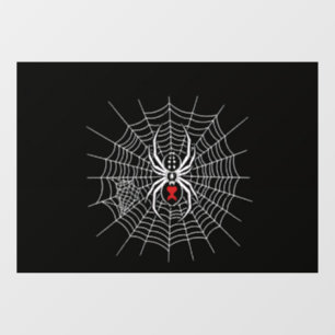 Gothic Black Widow Spider Heart Web Vintage Aesthe