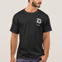 Gothic Blackletter Monogram Personalised T-Shirt