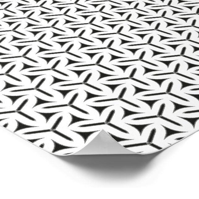Gothic Blades Pattern Poster (Corner)