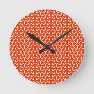 Gothic Blades Pattern Round Clock