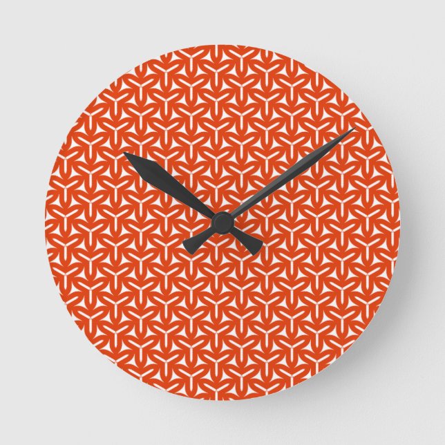 Gothic Blades Pattern Round Clock (Front)