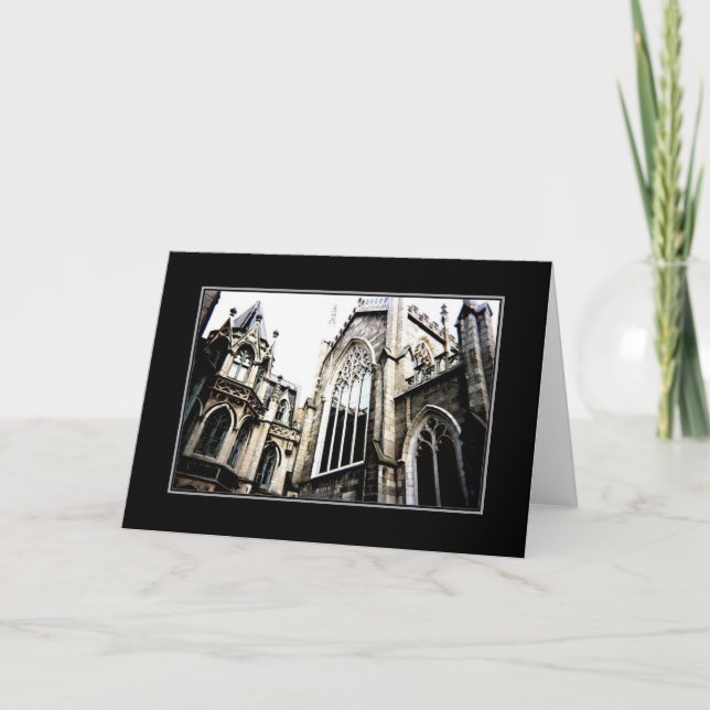 'Gothic' Blank Greeting Card (Front)