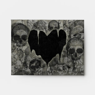 Gothic Bleak Heart Envelopes