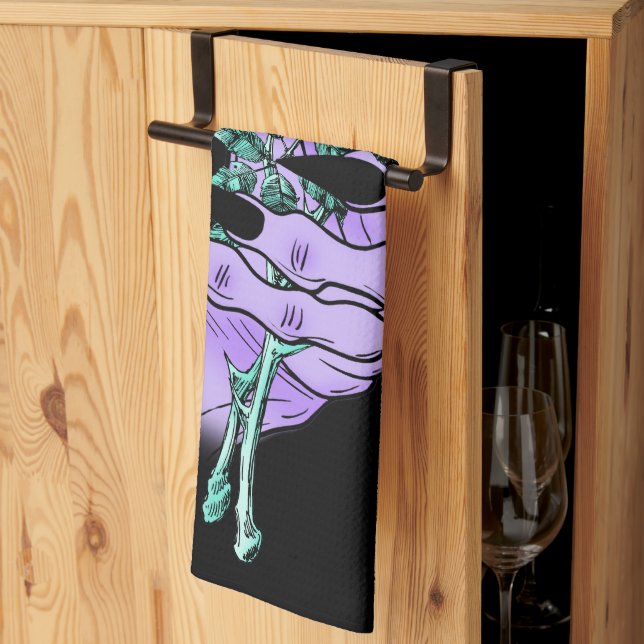 Gothic Bouquet Kitchen Towel (Thirds Fold)
