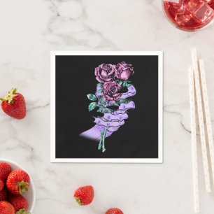 Gothic Bouquet Paper Napkins