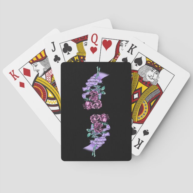 Gothic Bouquet Playing Cards (Back)