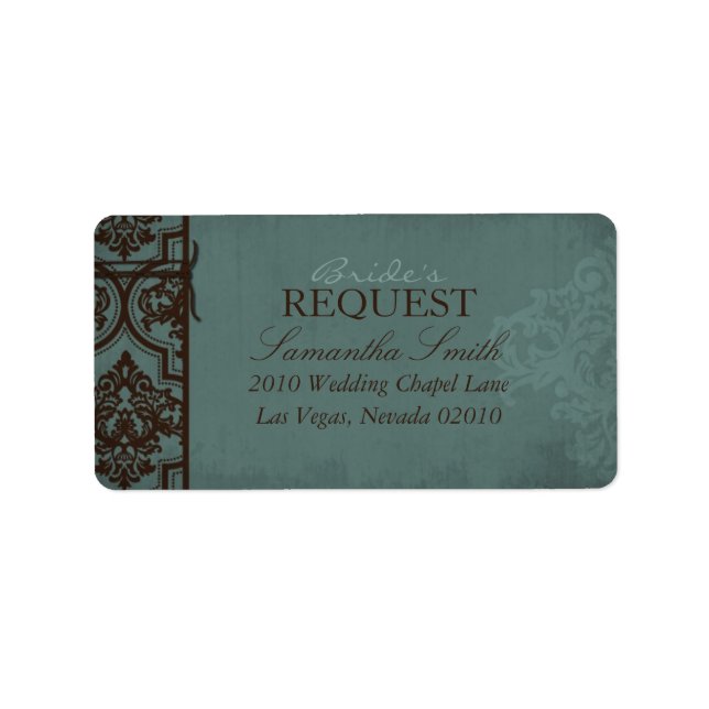 Gothic Bride Address Label B (Front)