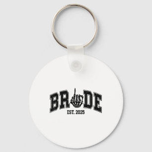 Gothic Bride Groom 2025 Spooky Halloween Couples M Key Ring