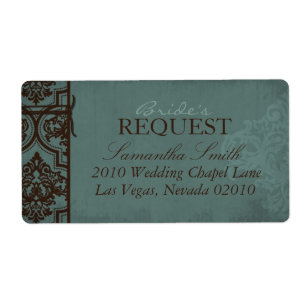 Gothic Bride Shipping Label