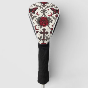 Gothic Butterfly Floral Pattern (1) Golf Head Cover