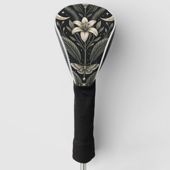 Gothic Butterfly Floral Pattern (5) Golf Head Cover (Front)