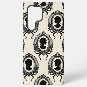 Gothic Cameo Silhouette Pattern Samsung Galaxy Case