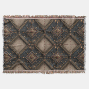 Gothic Carved Woodwork Pattern (1) Throw Blanket