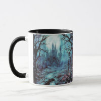 Gothic Castle and Forest Fantasy Halloween