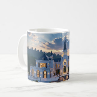 Gothic Castle at Dusk – Luxury Nature Mug Design