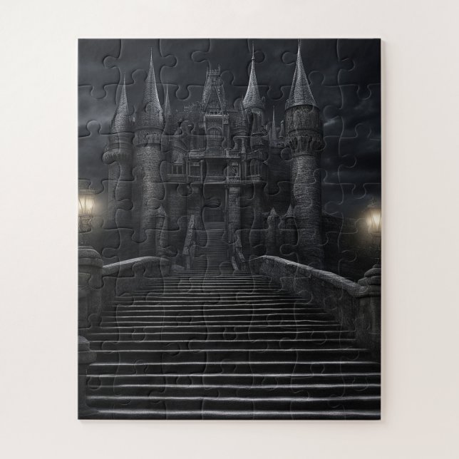 GOTHIC CASTLE MEDIEVAL JIGSAW PUZZLE (Vertical)
