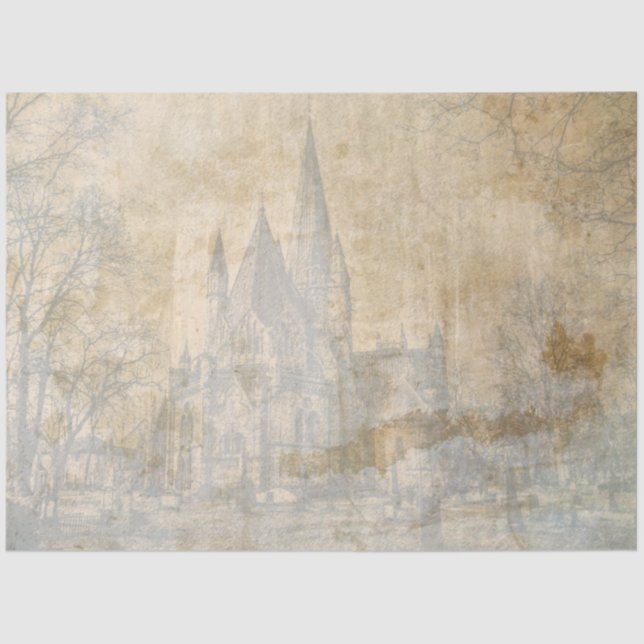 Gothic Castle Series Design 5 Tissue Paper (Front)