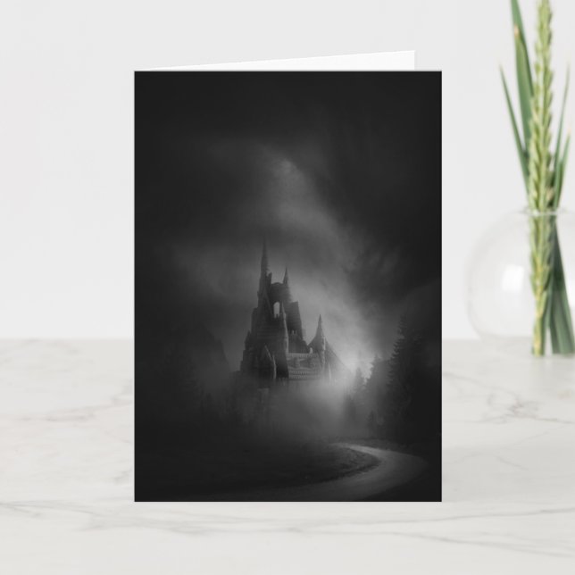 Gothic Castle Wedding Card (Front)
