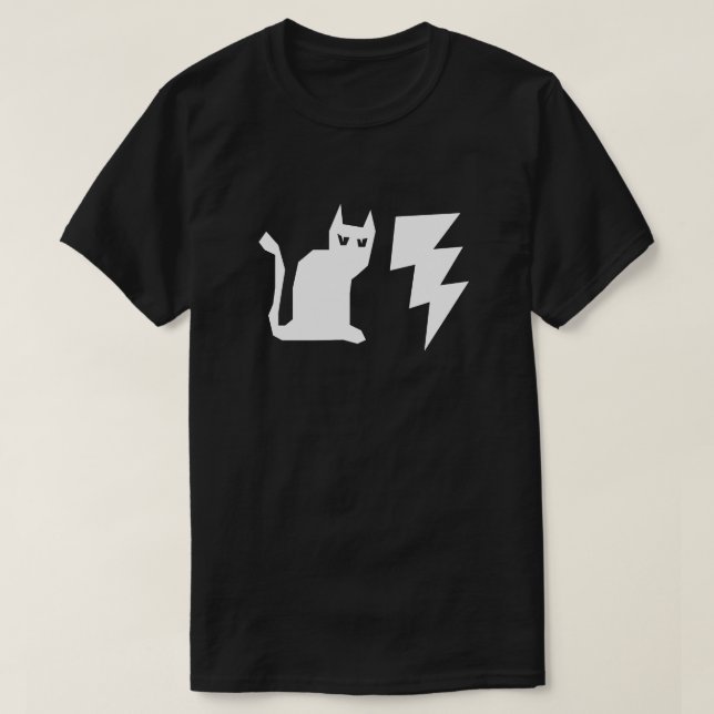 GOTHIC CAT LIGHTNING SHIRT (Design Front)