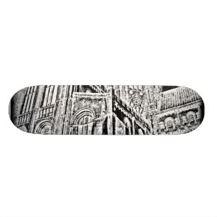 Gothic Cathedral:  Black Skateboard