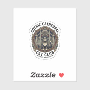 Gothic Cathedral Cat Cat Graphic Tee Art - Gothic