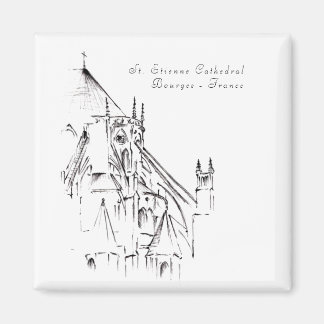 Gothic Cathedral of Bourges, France Magnet
