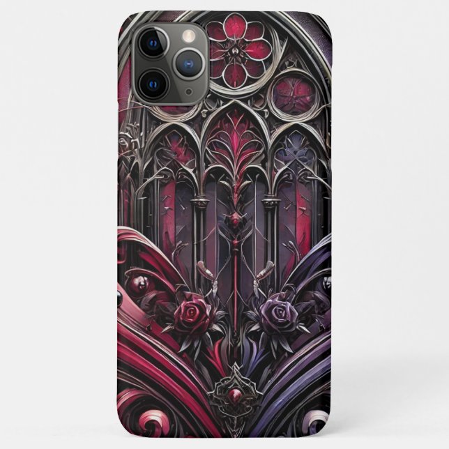 Gothic Cathedral Rose Phone Case (Back)