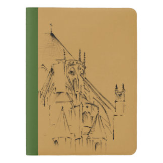 Gothic Cathedral Sepia and Green Extra Large Moleskine Notebook