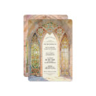 Gothic Cathedral Stained Glass Wedding