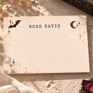 Gothic Celestial Bat Card
