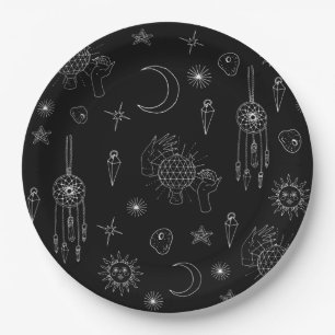 Gothic Celestial Paper Plate