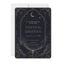 Gothic Celestial Wedding Invitation