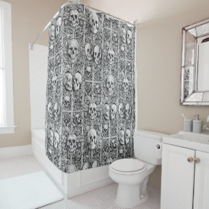 Gothic Charnel House Shower Curtain