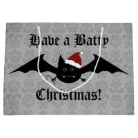 Gothic Christmas bat festive