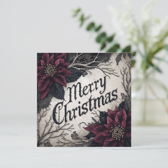 gothic christmas card (Standing Front)