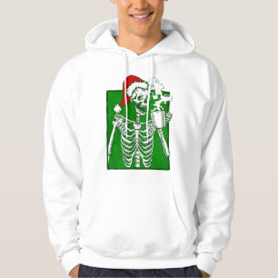gothic christmas coffee skeleton horror  hoodie