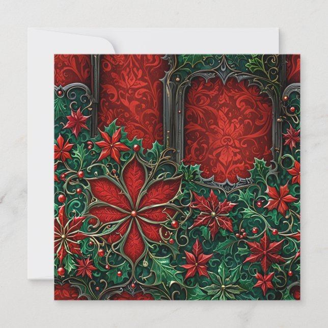 Gothic Christmas Greeting Card (Front)