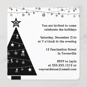{ Gothic Christmas } { Holiday Party } Invitation