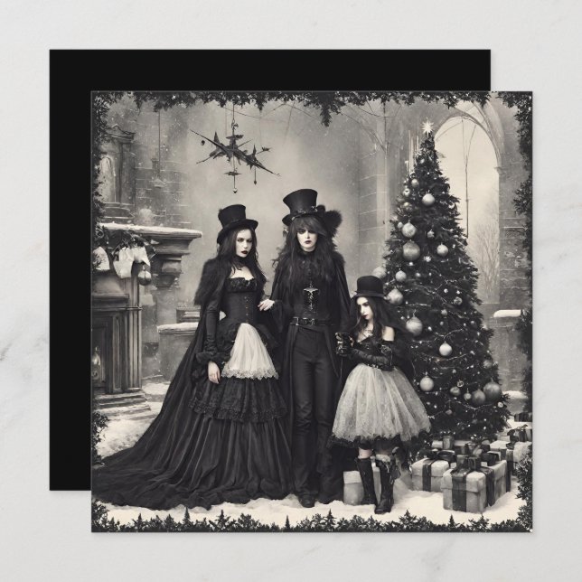 Gothic Christmas Invitation (Front/Back)