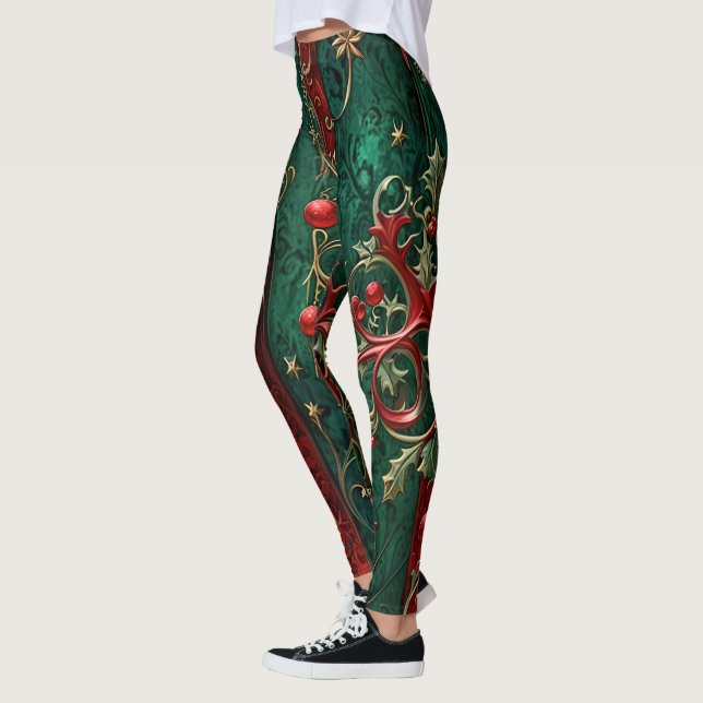 Gothic Christmas Leggings (Left)