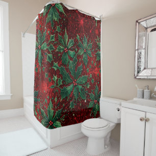 Gothic Christmas Shower Curtain